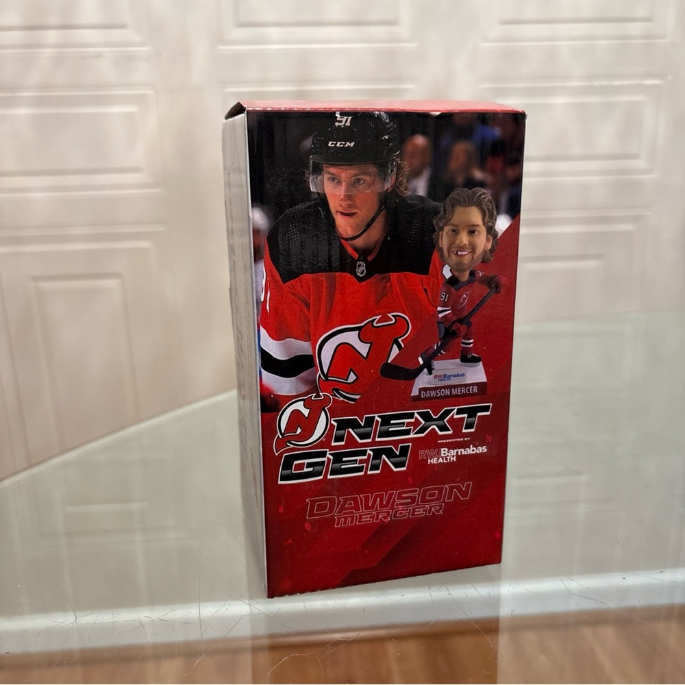 Dawson Mercer New Jersey Devils Next Gen Bobble Head New In Box